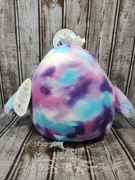 Squishmallows Tomara the Penguin Purple TieDye with Crown 8" Plush Kelly Toy HTF - Picture 5 of 8
